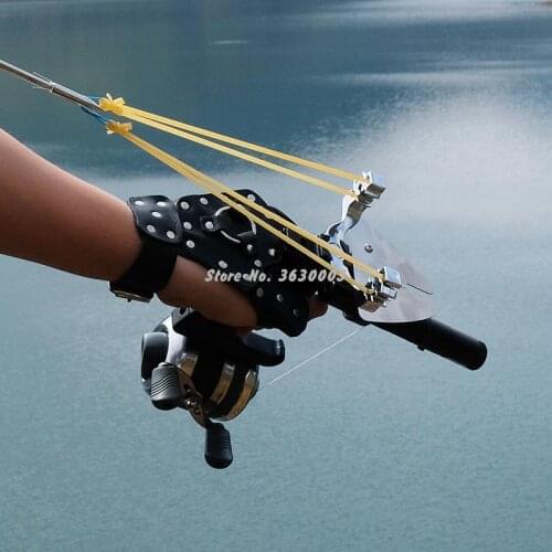 New High Velocity For Fishing And Hunting Slingshot Shooting Catapult + Fishing Fish Darts Crossbow Bolt Outdoor Tools