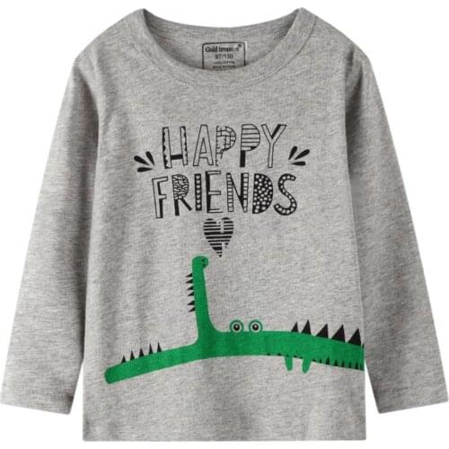 Funnygame New Arrival Animals Long Sleeve Baby T shirts for Autumn Spring Childrens Clothes Cute Fashion Kids Blouse Tops