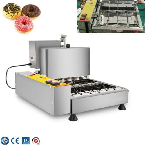 Doughnut Cake Fry Donut frying machine 4 raws Donut maker Machine fryer Doughnut makers Dough processing machine