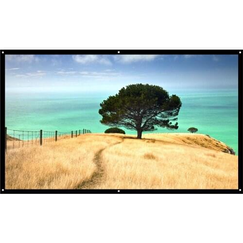 16:9 Projector Screen Portable 100inch 120inch HD Projection Screen Foldable for Home Theater Office Movies Indoors Outdoors