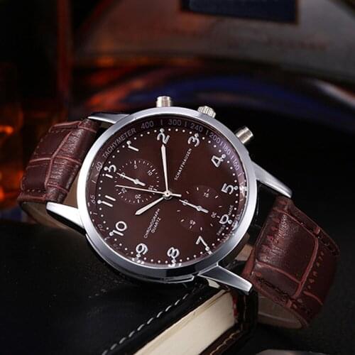 Simple Men Business Quartz Watch Relogio Masculino Fashion Wristwatch Unisex Leather Stainless Steel Dial Quartz Wrist Watch