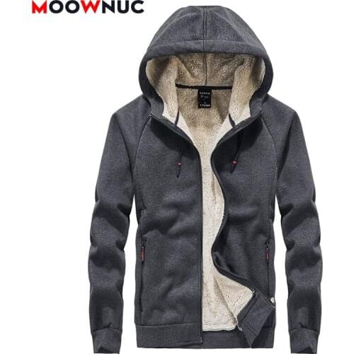 Thick Jackets Male Coat Overcoat Autumn Winter Mens Windbreaker Warm Fit Windproof Hombre Smart Casual Coveral Brand MOOWNUC