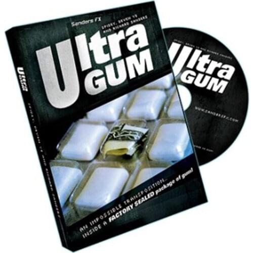 Ultra Gum - Richard Sanders ( DVD And Gimmick ) Magic Tricks Close Up Street Stage Illusions Accessories Gimmick Prop Magie
