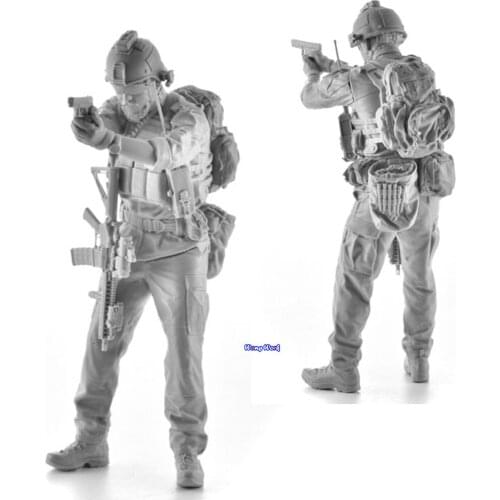 Wong Work Unpainted 1/16 Scale Resin Army Special Soldier Unassembled Garage Kits GK Model Kit Figure Model KY330