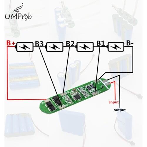 4S 6A 16v Li-ion Lithium Battery 18650 BMS PCM Battery Protection Board bms pcm for Li-ion Lipo Battery Cell Pack