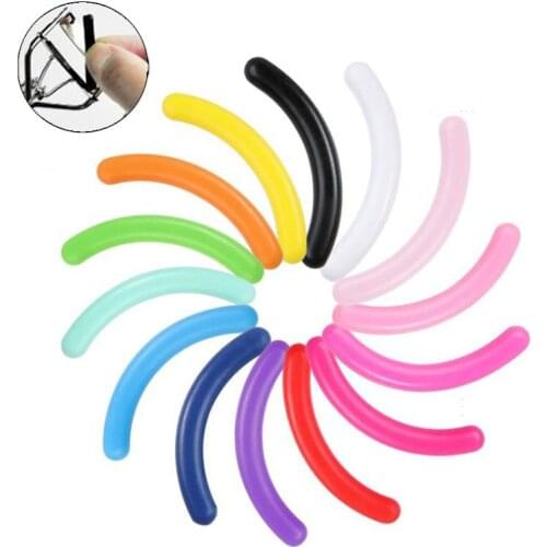 50pcs Womens Eyelashes Curler Replacement Pads Rubber Eyelash Clamp Refill Gel Clip Pads High Elastic Eye Makeup Tool Accessory