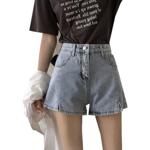 ZG1165 2020 new fashion big size high waist cowboy shorts women summer loose wide leg denim shorts cheap wholesale