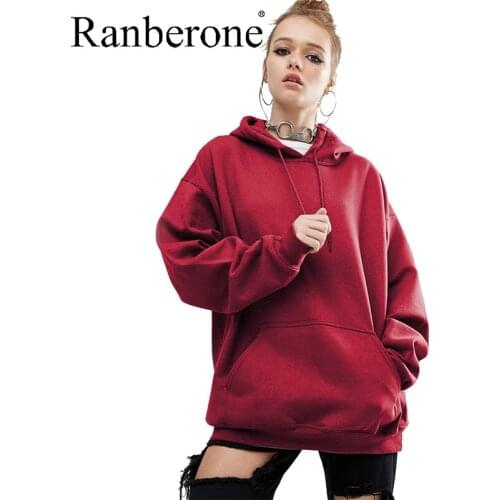 Women Fleece Hoodie Sweatshirts Winter Solid Color Oversize Ladies Pullovers Warm Pocket Hooded Jacket 2020 Tracksuit Wives