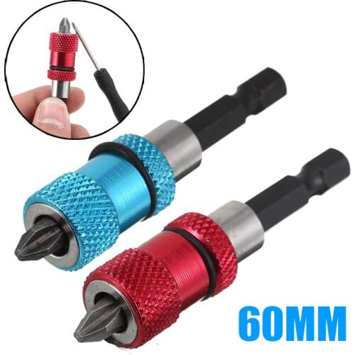 Adjustable Screw Bit Holder Magnetic Screw Depth Bit Extension Bar Quick Release With PH2 Head 1/4" For Drill Impact Driver Tool