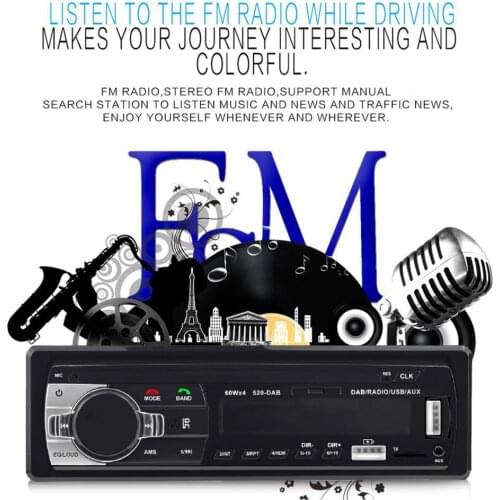 Autoradio 1 Din Bluetooth Radio Car 12V AUX-IN MP3 Player RDS RCA FM U disk/card reading USB Auto Audio Stereo In-dash Radio