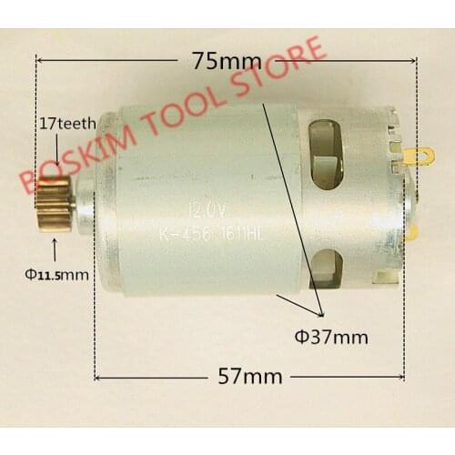17 Teeth Motor DC 12V 10.8V Replacement For MOSTA J1S-D12-10 J1S-M12-10 BOSCH HITACHI MAKITA Cordless Drill Driver Screwdrive