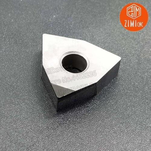2pcs WNMG080404 PCD diamond blade carbide insert Chip breaking Machined aluminum CNC lathe cutting tool turning tool