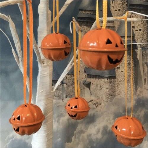 20 Pcs Mixed Jingle Christmas Halloween Pumpkin Bell Bead Charm Make Jewelry