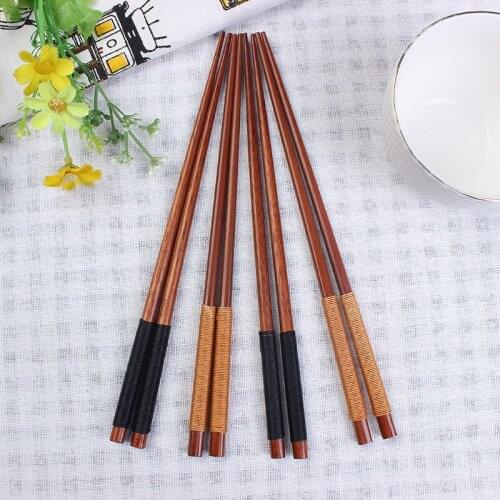 200pair Natural Wood Chopsticks top Winding Durable Theaceae Chopsticks Japanese-style Value Pack Cooking Tableware Chopsticks