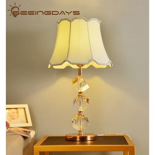 K9 Crystal Stone Table Lamp For Bedroom For Living Room Clear Crystal Bedside Table Lamp High Grade Bedside Lamp Night Light