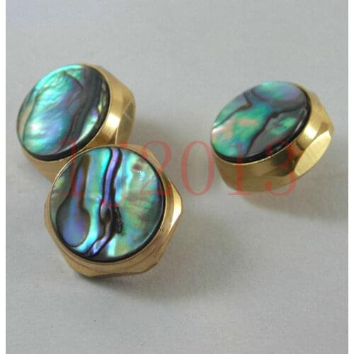 1set trumpet finger buttons pearl 3 pcs real abalone shell flashing pearl new
