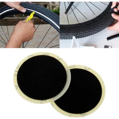 5pcs Bike No Need Of Glue Adhesive Bicycle Tube Patch Inner Tire Glueless Patch Cycling Tire Patch Without Glue TSLM1