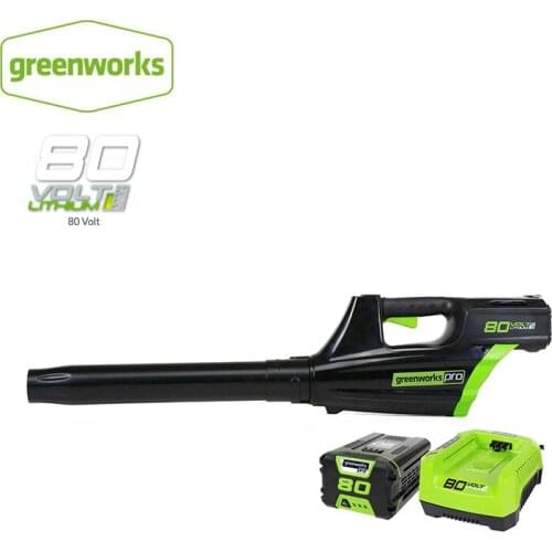 Greenworks Lithium Battery Cordless Leaf Blower 80V 750W Powerful Electric Cleaning Blower Garden Tool Free Return