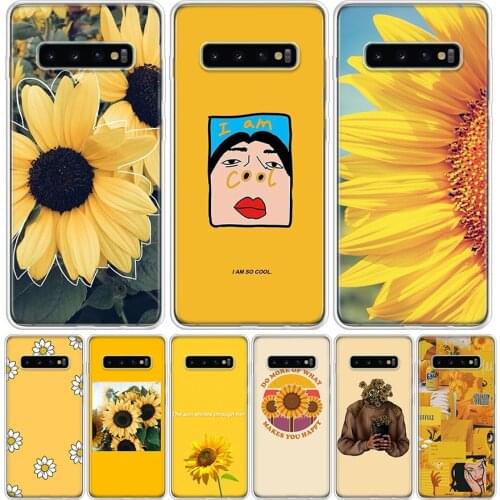 Aesthetics Sunflower Novelty Phone Case for Samsung Galaxy A51 A71 A50 A70 A40 A30 A20E A10 A01 A21 A41 M30S A6 A7 A8 A9 Plus