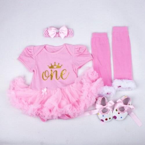 DHL 20set newborn girl boutique 4pcs/set baby clothing baby girl Christmas outfits sets infant girl tutu jumpsuit 0-18 months