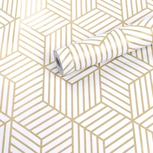 Home Decoration Geometric Hexagon Wallpaper Peel And Stick Wallpapers Removable Self Adhesive Stickers Vinyl Paper For Bedroom