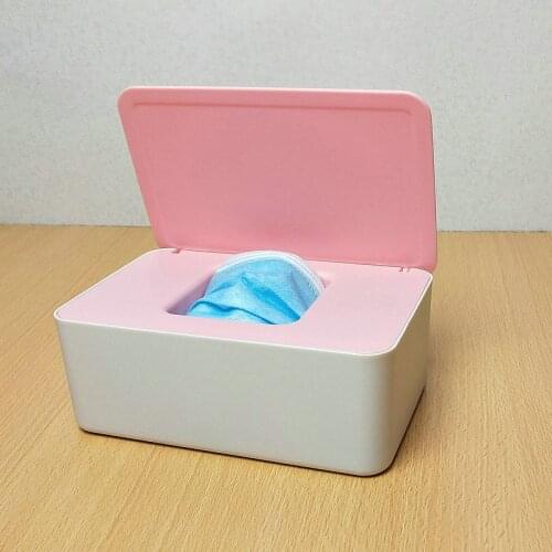 Household Desktop Ditty-Bag Storage Box Small Rack with Lid for Masks Wet Tissues Useful Tools