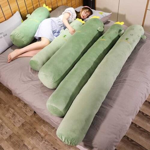 Home Beding Long Pillow Deep Sleeping Fruit Bolster Velvet Removable Neck Cushion