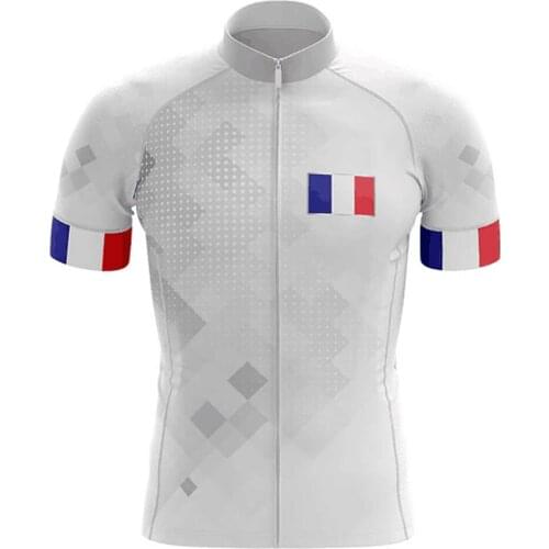 New TEAM laser cut France cycling jersey 2020 short sleeve bike jersey mtb summer quick dry camiseta ciclismo