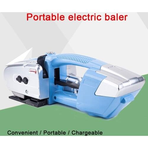 Electric hot melt automatic strapping portable electric free buckle manual tensioner small packing machine