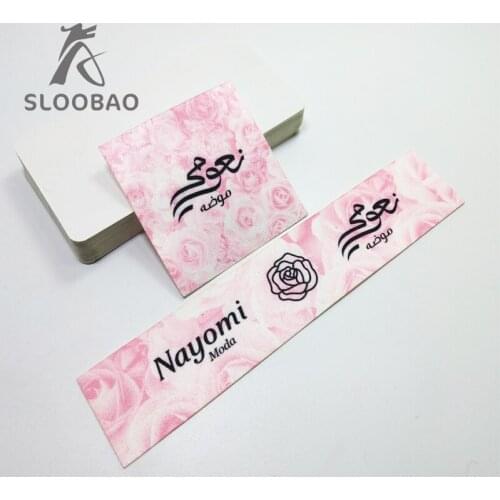 Garment pirnted labels, very soft with a shiny finish satin printed labels ,ideal for items that needs soft label