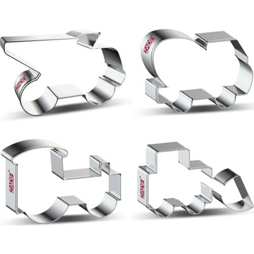 ZADE Vehicle Bulldozer Cookie Cutter for Biscuit Fondant Construction Truck Cookie Cutter - Stainless Steel