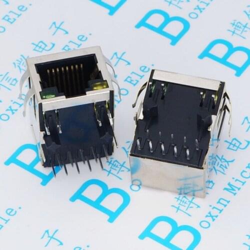 HR911130C HY911130C With Shrapnel RJ45 Gigabit Ethernet Port Horizontal Filter