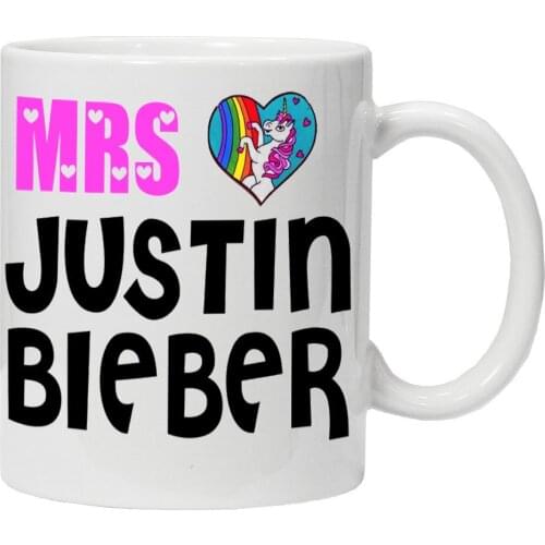 Acen"Unicorn Inspired Mrs Justin Bieber" Ceramic Mug