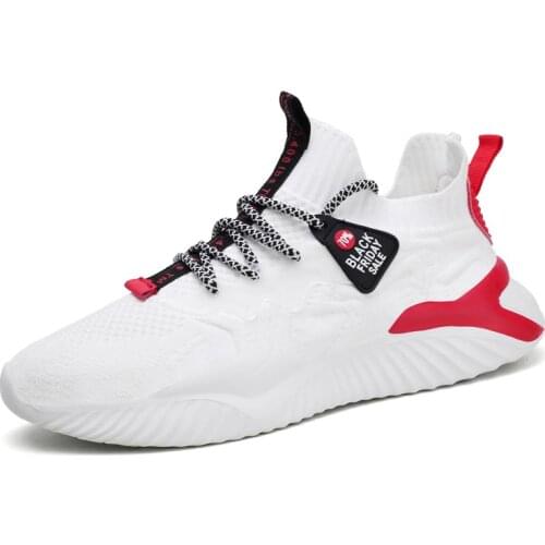 Summer Mesh Sneakers Socks for Men Running Shoes Mens Sneakers Sport Shoes Mens Sports White Knitted Knitting Tennis GMB-1914