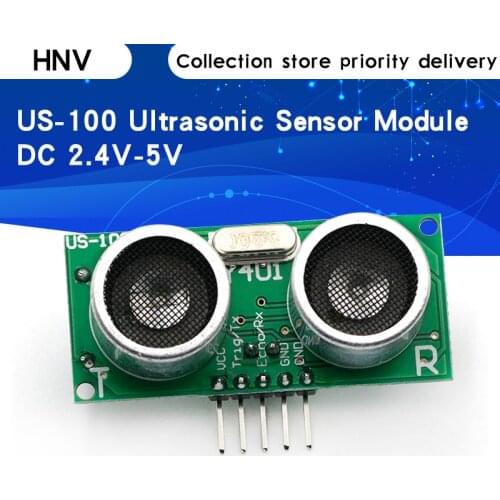 US-100 Ultrasonic Sensor Module DC 2.4V - 5V With Temperature Compensation Range Distance 450cm For Arduino