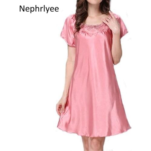 Satin silk women sleep wear night gowns with thong sets sexy girl design white red new SLP001404