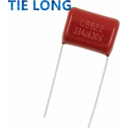 10PCS 630V334J 0.33UF Pitch 15MM 630V 334 330NF CBB Polypropylene film capacitor