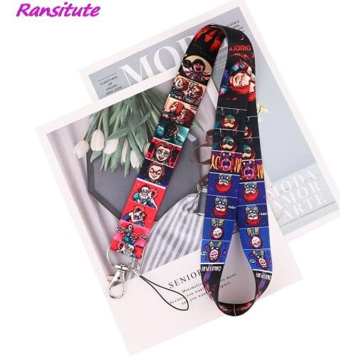 Ransitute R2186 Movie Horror Killer Lanyard Badge ID Lanyards Mobile Phone Rope Key Lanyard Neck Straps Accessories