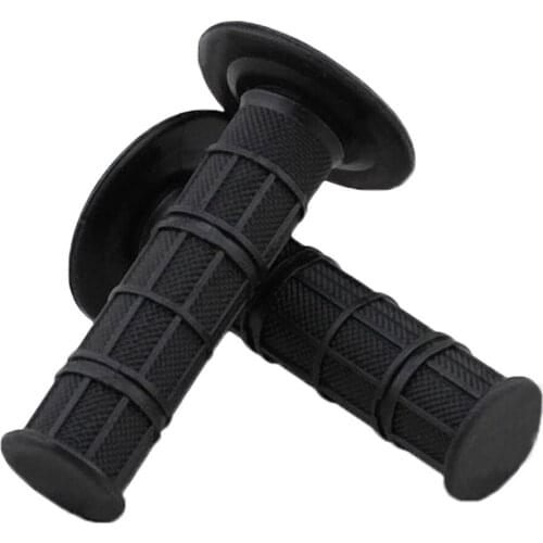 Multicolor Hand Grip Motor Bike Universal Motorcycle Modification Checkered Black Grips 22mm 7/8" TPR Soft Silicone