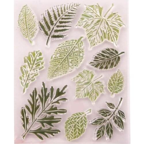 Leaf Silicone Clear Seal Stamp DIY Scrapbooking Embossing Photo Album Decorative Paper Card Craft Art Handmade Gift 95AA