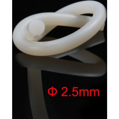 2.5mm diameter silicone rod rubber cord silicone rubber strip