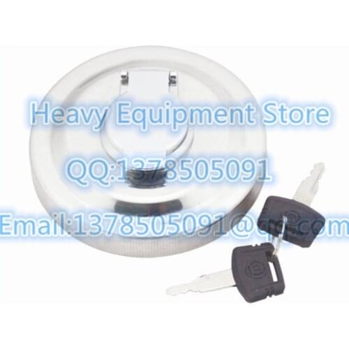 Locking Fuel Cap Diesel Cover With 2 Keys For John Deere Case Hitachi Excavator 4188409 4361638 AT321249 150492A1