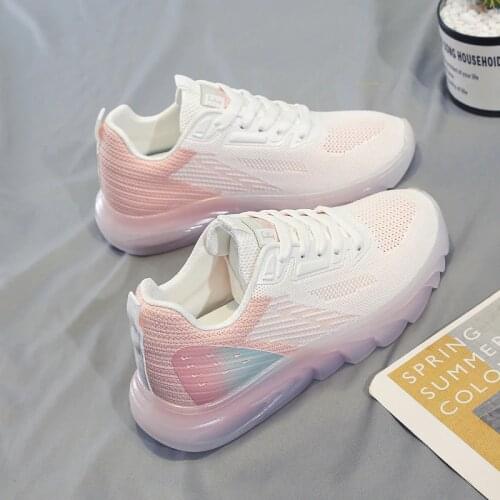 Womens Chunky Sneakers Thick Bottom Platform Vulcanize Shoes Fashion Breathable Casual Running Shoe For Woman Female 2021 New