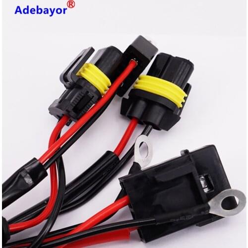 1 piece H7 Car HID Xenon Conversion Harness Fuse Relay Wire Wiring Vehicle parking Current Strengthened Resist car accessories