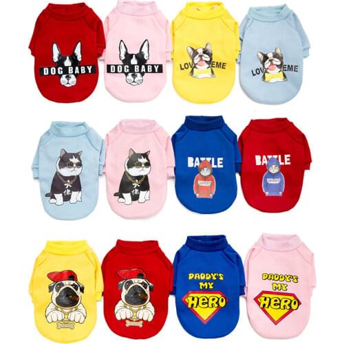 11 Style Funny Dog Clothes for French Bulldog Cute Sweater for Cats Comfortable Xxxs Dog Clothes for Pugs Teacup Puppy Sweater