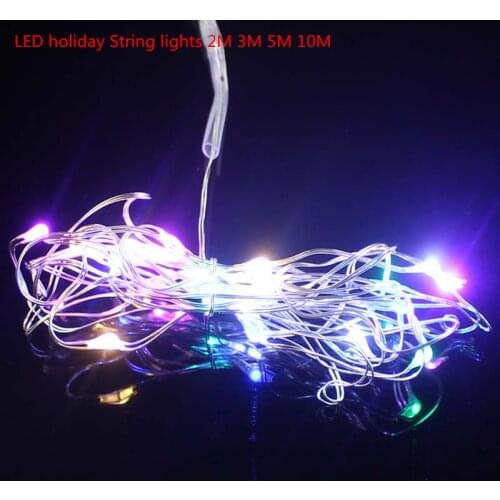 2M 3M 5M 10M Waterproof LED holiday String lights for Christmas Festival Party Fairy Colorful Xmas LED String Lights