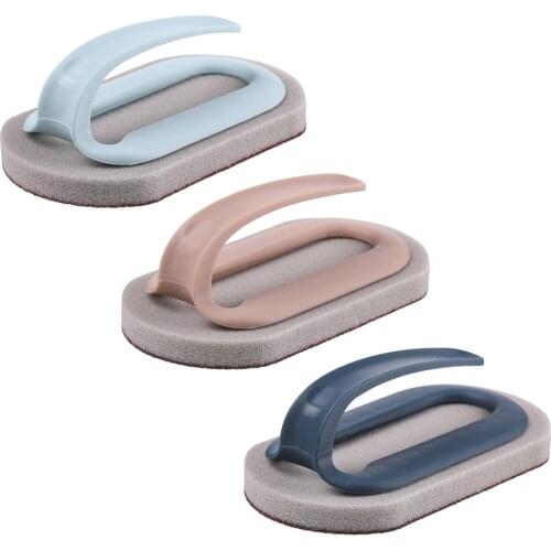 3Pcs Alumina Emery Sponge Brush Strong Decontamination Rust Dirt Stains Clean BrushWash Pot Bowl Brush Kitchen Bath Clean Tool