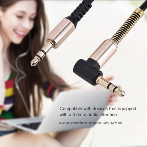 3.5MM Audio Cable 3.5 Jack Male to Male AUX Cord Wire Stretchable Spring Cable for Car Phone Headphone Speaker Accessories New