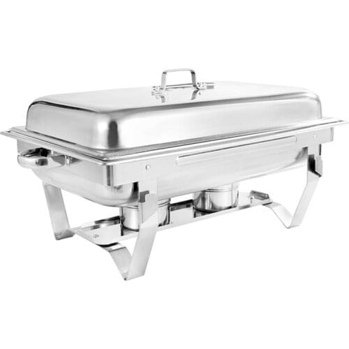 Stainless Steel Buffet Stove Hotel Buffet Restaurant Cafeteria Alcohol Heating Buffet Furnace Buffet Container Food Warmer