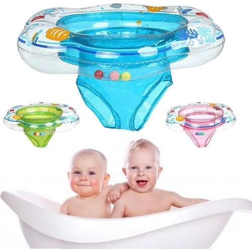 Baby Swimming Ring Newborn Baby Float Ring Swimming Ring Pool Double Leak-Proof Train Safety Water Toy For Infant Swimmers